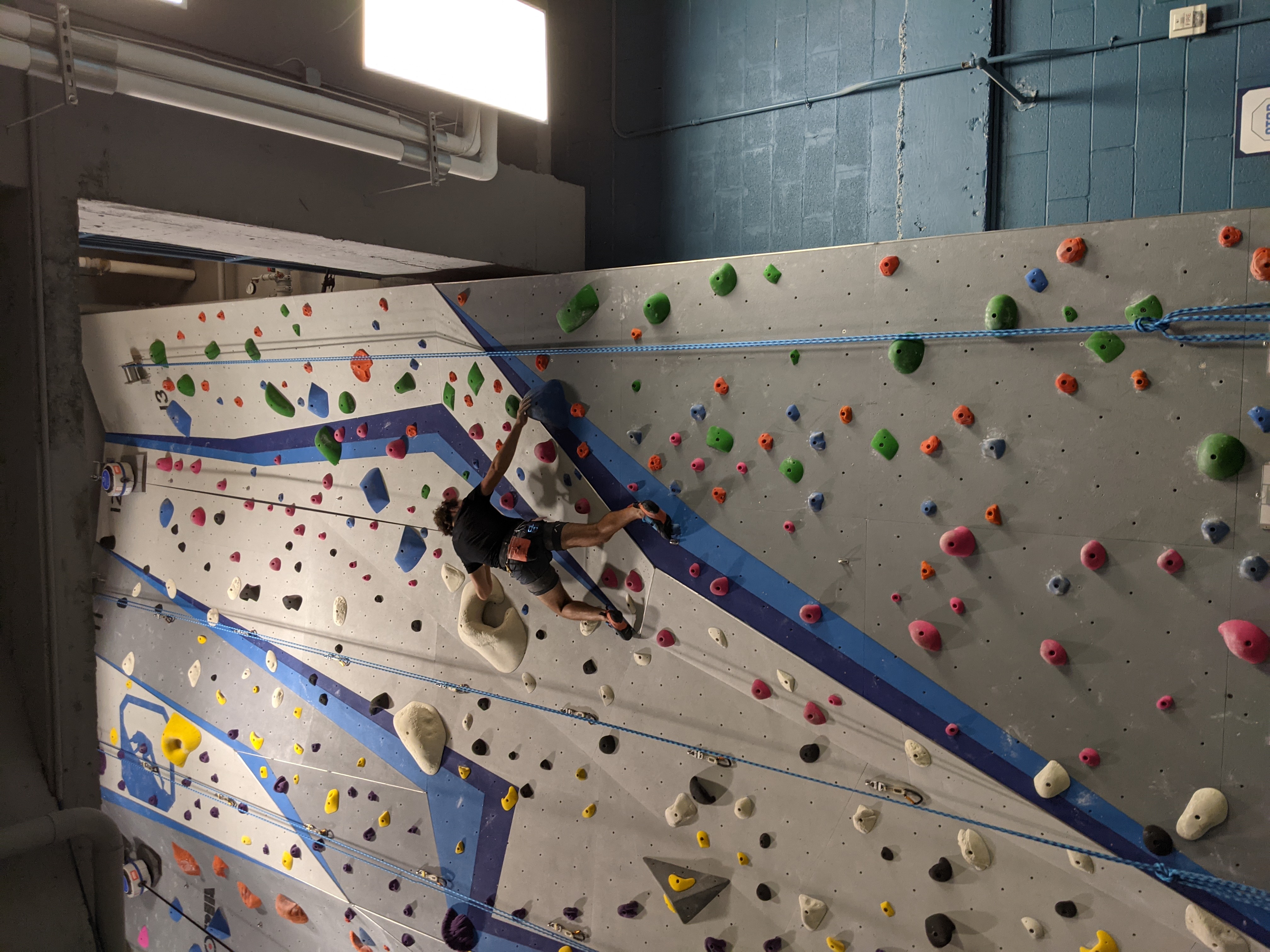 Embarrassingly, the only picture I have of myself climbing is on autobelay.
